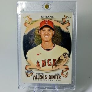 Topps Allen & Ginter Card - Red and White